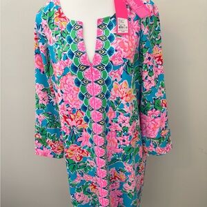 Lilly Pulitzer Pink and Blue Floral Dress